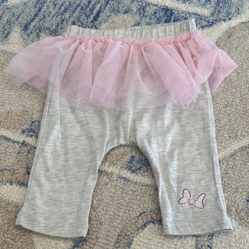 Disney Gray and Pink Tutu Leggings